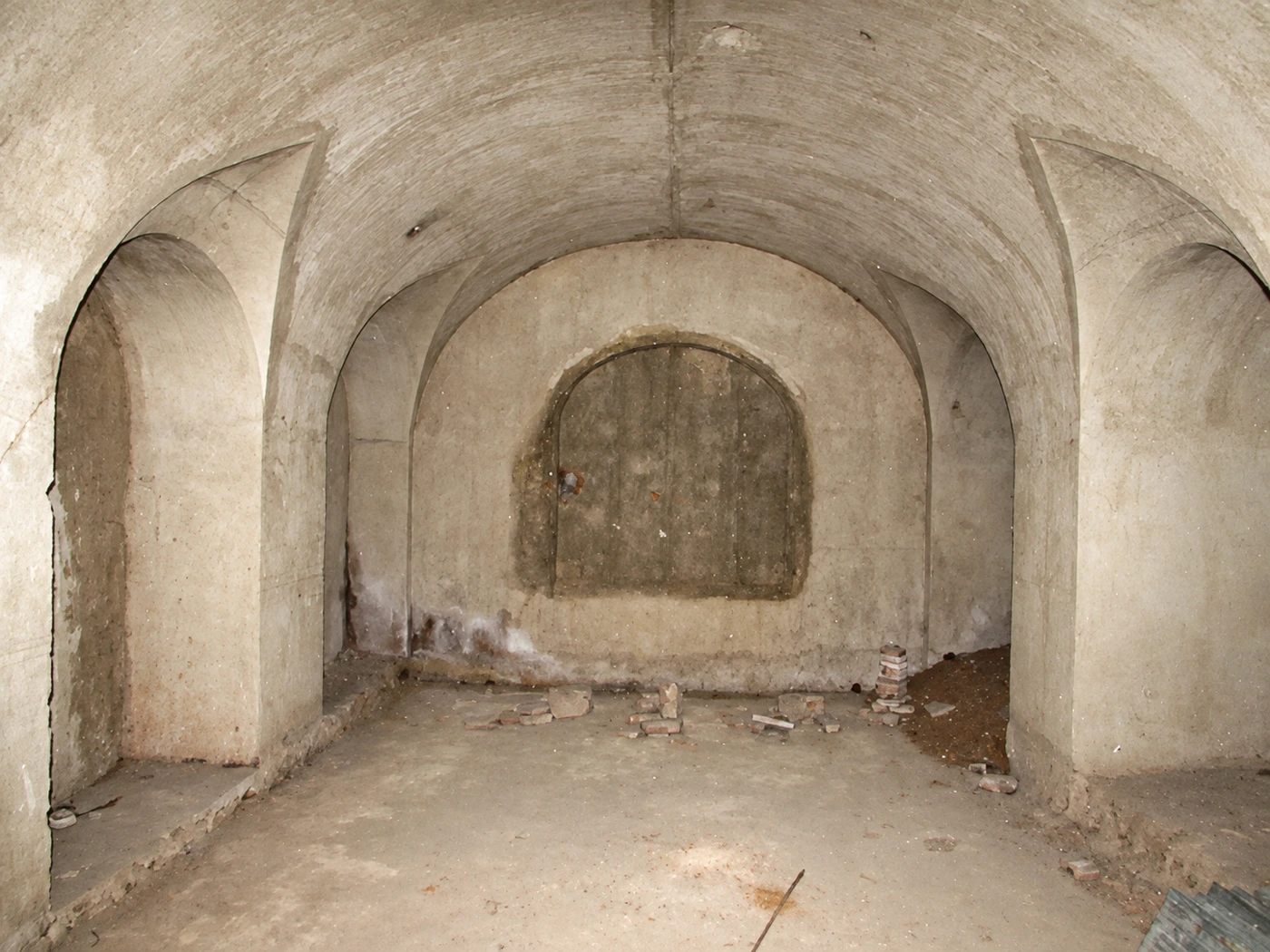 Interior abovedado de la cripta de los Olivares en una fotografía publicada en 2022